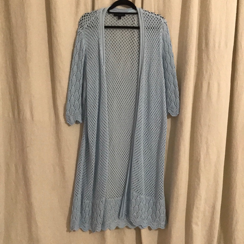 Baby blue cardigan